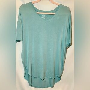 Time and Tru Light Blue V-Neck Tee Shirt